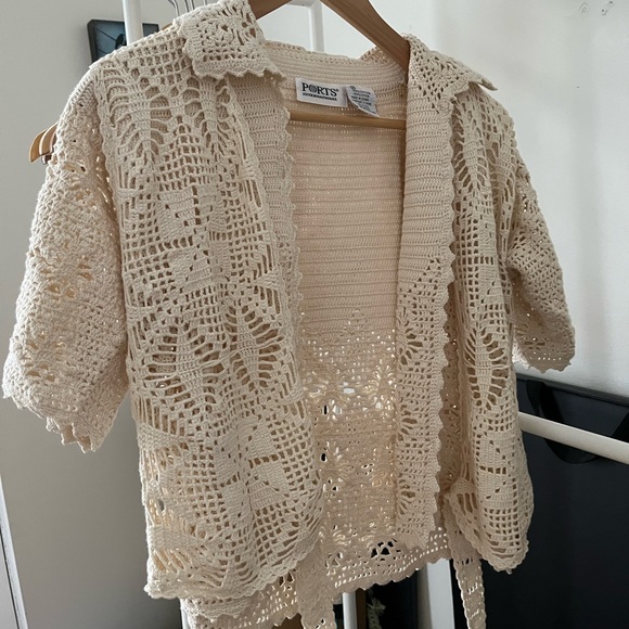 Ports International crochet top (2 piece) - Picture 4 of 16